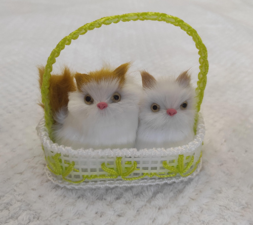 Котики в корзинке со звуком во Малой Вишере фото 4